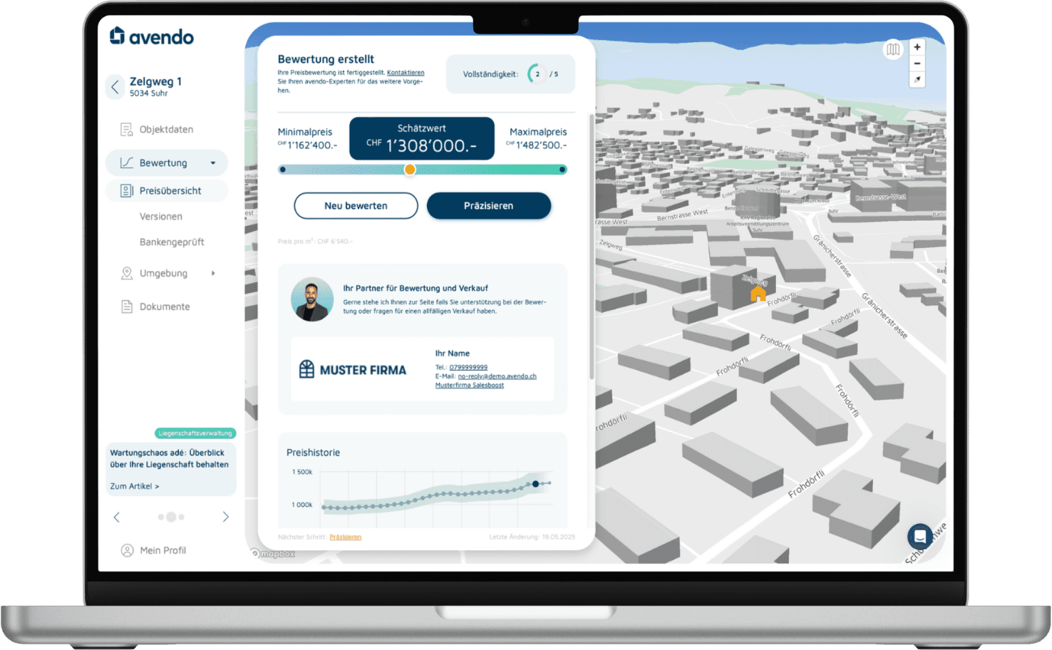 avendo Plattform Mockup
