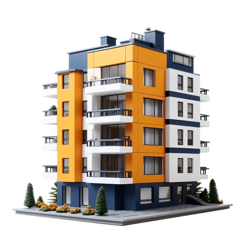 Neubau-Visualisierung